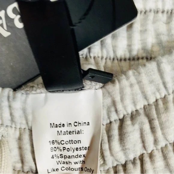 NEW Ash Gray Drawstring Waist Straight Leg Lounge Pants in sz Small - Picture 3 of 6